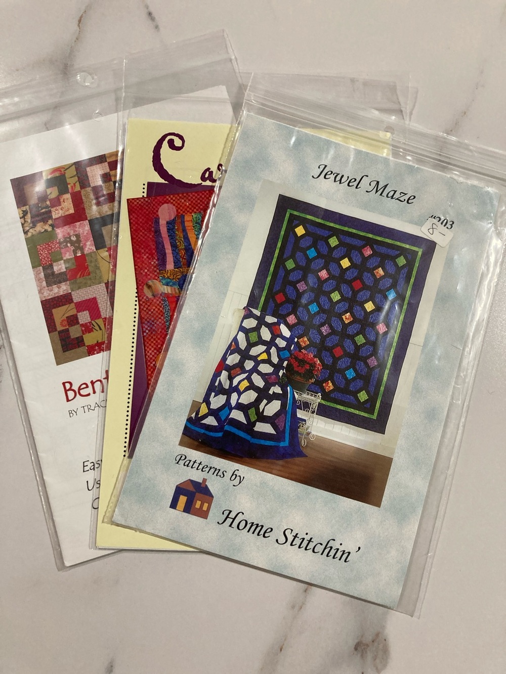 Lot of 3 NIP modern artsy quilting patterns y2k vintage